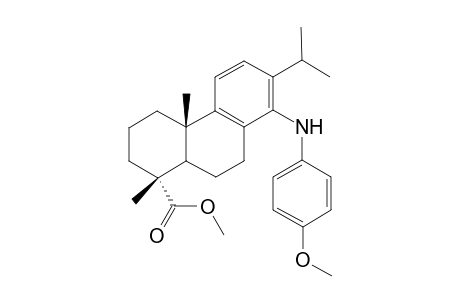 Methyl 14-[(p-methoxyphenyl)amino]-dehydroabietate
