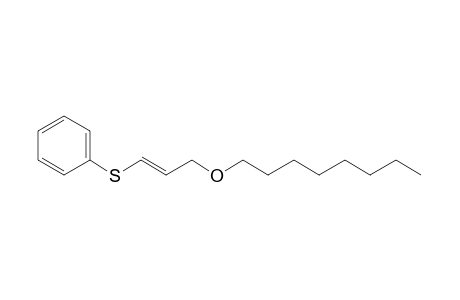 Benzene, [[3-(octyloxy)-1-propenyl]thio]-, (E)-