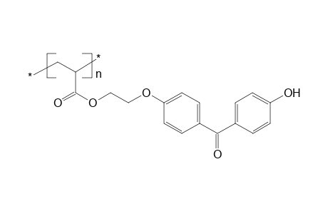 Liquid-crystalline poly(4,4'-dihydroxybenzophenone monoacrylate)