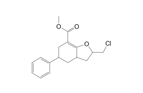 2-(chloromethyl)-5-phenyl-2,3,3a,4,5,6-hexahydrobenzofuran-7-carboxylic acid methyl ester