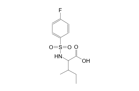 pentanoic acid, 2-[[(4-fluorophenyl)sulfonyl]amino]-3-methyl-, (2S,3R)-