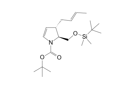 (2S,3S)-1-(t-Butoxycarbonyl)-3-(but-2"-enyl)-2-{[(t-butyldimethylsilyl)oxy]methyl}-2,3-dihydro-1H-pyrrole