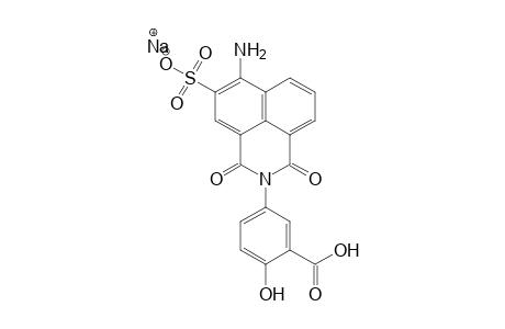 Benzoic acid, 5-(6-amino-1,3-dioxo-5-sulfo-1H-benz[de]isoquinolin-2(3H)-2-hydroxy-, monosodium salt