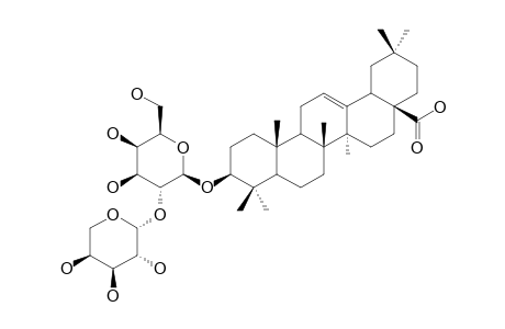 SAPONIN-E3;3-O-(ALPHA-L-ARABINOPYRANOSYL-(1->2)-BETA-D-GALACTOPYRANOSYL)-OLEANOIC-ACID
