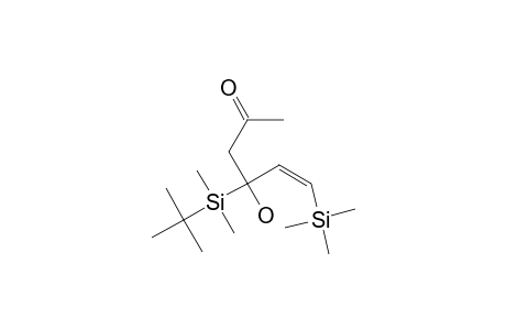 (Z)-4-(tert-butyl-dimethylsilyl)-4-hydroxy-6-trimethylsilylhex-5-en-2-one