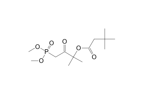 Butanoic acid, 3,3-dimethyl-, 3-(dimethoxyphosphinyl)-1,1-dimethyl-2-oxopropyl ester
