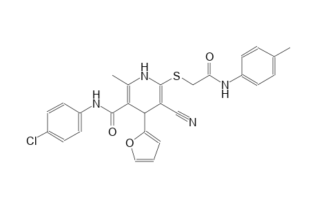 3-pyridinecarboxamide, N-(4-chlorophenyl)-5-cyano-4-(2-furanyl)-1,4-dihydro-2-methyl-6-[[2-[(4-methylphenyl)amino]-2-oxoethyl]thio]-