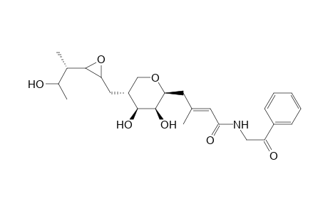 2-Butenamide, 3-methyl-N-(2-oxo-2-phenylethyl)-4-[tetrahydro-3,4-dihydroxy-5-[[3-(2-hydroxy-1-methylpropyl)oxiranyl]methyl]-2H-pyran-2-yl]-, [2S-[2.alpha.(E),3.beta.,4.beta.,5.alpha.[2R*,3R*(1R*,2R*)]]]-
