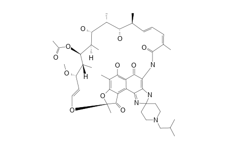 RIFABUTIN;4-DEOXY-3,4-[2-SPIRO-(N-ISOBUTYL-4-PIPERIDYL)]-(1H)-IMIDAZO-(2,5-DIHYDRO)-RIFAMYCIN-S
