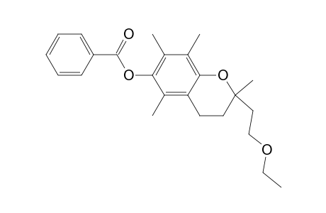 6-Benzoyloxy-2,5,7,8-tetramethyl-3,4-dihydro-2h-1-benzopyran ethanol ethyl ether