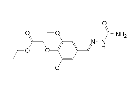 ethyl (4-{(E)-[(aminocarbonyl)hydrazono]methyl}-2-chloro-6-methoxyphenoxy)acetate