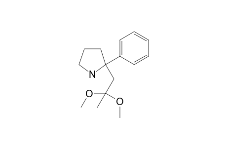 2-(2,2-dimethoxypropyl)-2-phenyl-pyrrolidine