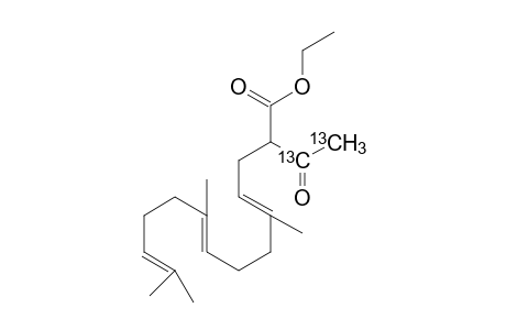 1,2-13C2-3-Ethyloxycarbonyl-E,E-farnesylacetone