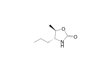 2-Oxazolidinone, 5-methyl-4-propyl-, trans-