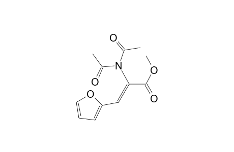 2-Propenoic acid, 2-(diacetylamino)-3-(2-furanyl)-, methyl ester, (Z)-