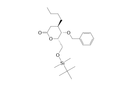 (4R,5S,6S)-4-butyl-6-[[tert-butyl(dimethyl)silyl]oxymethyl]-5-phenylmethoxy-2-oxanone