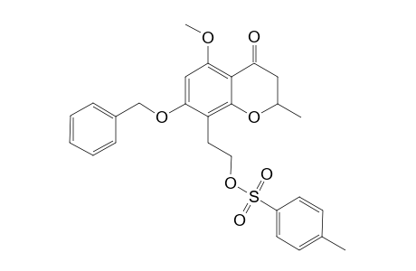 2-(5-Methoxy-2-methyl-4-oxidanylidene-7-phenylmethoxy-2,3-dihydrochromen-8-yl)ethyl 4-methylbenzenesulfonate