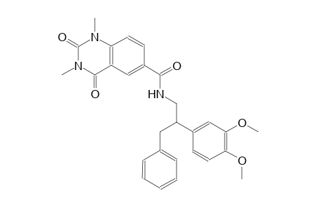 6-quinazolinecarboxamide, N-[2-(3,4-dimethoxyphenyl)-3-phenylpropyl]-1,2,3,4-tetrahydro-1,3-dimethyl-2,4-dioxo-