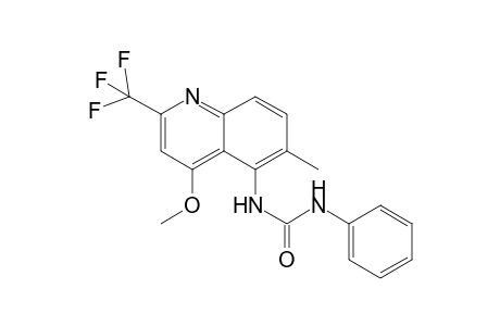 Urea, 1-(2-trifluoromethyl-4-methoxy-6-methyl-5-quinolinyl)-3-phenyl-