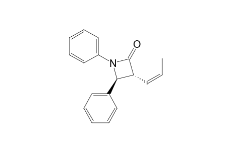 trans,cis-1,4-Diphenyl-3-(propenyl)azetidin-2-one