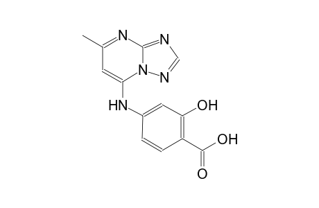 2-hydroxy-4-[(5-methyl[1,2,4]triazolo[1,5-a]pyrimidin-7-yl)amino]benzoic acid