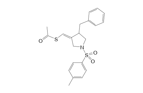 (Z)-S-((4-benzyl-1-tosylpyrrolidin-3-ylidene)methyl) ethanethioate