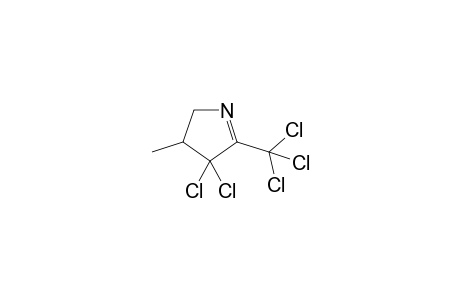 4,4-bis(chloranyl)-3-methyl-5-(trichloromethyl)-2,3-dihydropyrrole