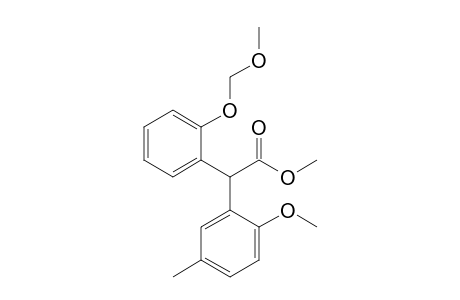Methyl 2-[2-(methoxymethoxy)phenyl]-2-(2-methoxy-5-methylphenyl)acetate