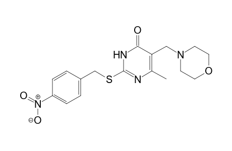 2-p-nitrobenzylthio-5-morpholinomethyl-6-methyluracil