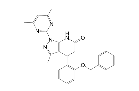6H-pyrazolo[3,4-b]pyridin-6-one, 1-(4,6-dimethyl-2-pyrimidinyl)-1,4,5,7-tetrahydro-3-methyl-4-[2-(phenylmethoxy)phenyl]-