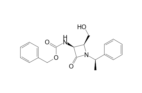 (3S,4S)-3-[(Benzyloxycarbonyl)amino]-4-(hydroxymethyl)-1-[(R)-1-phenylethyl]-2-azetidinone