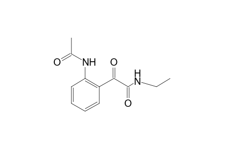 2-(o-ACETAMIDOPHENYL)-N-ETHYLGLYOXYLAMIDE