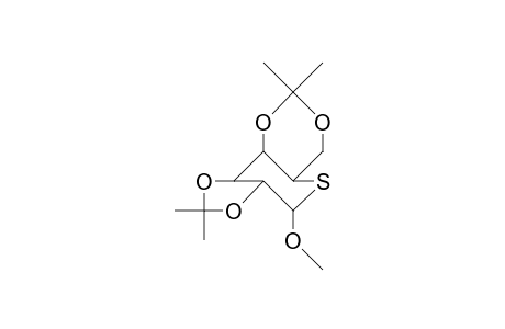 Methyl 2,3:4,6-di-O-isopropylidene-5-thio-D-allopyranoside A-anomer