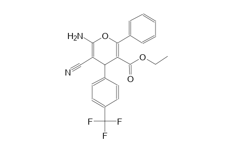 4H-pyran-3-carboxylic acid, 6-amino-5-cyano-2-phenyl-4-[4-(trifluoromethyl)phenyl]-, ethyl ester