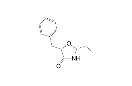 (2R,5S)-2-ethyl-5-(phenylmethyl)-1,3-oxazolidin-4-one