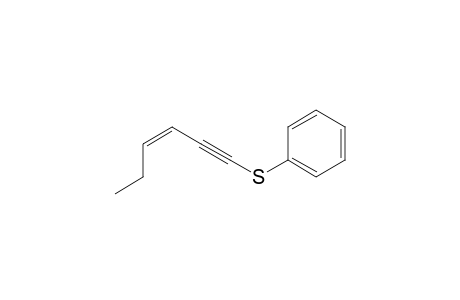 [(Z)-hex-3-en-1-ynyl]sulfanylbenzene