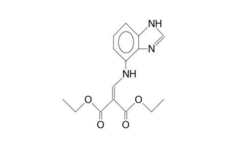 3-(4-Benzimidazolyl)amino-2-ethoxycarbonyl-prop-2-enoic acid, ethyl ester