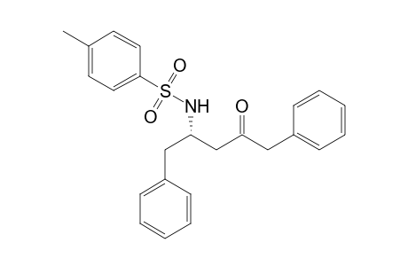 4-Methyl-N-[(2S)-4-oxidanylidene-1,5-diphenyl-pentan-2-yl]benzenesulfonamide
