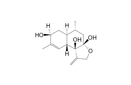 1,2,4,5,5a,6,7,9a-Octahydro-5,8-dimethyl-1-methylidenenaphtho[2,1-b]furan-3a,7,9b-triol