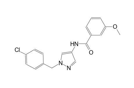 N-[1-(4-chlorobenzyl)-1H-pyrazol-4-yl]-3-methoxybenzamide