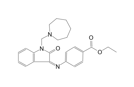 benzoic acid, 4-[[(3Z)-1-[(hexahydro-1H-azepin-1-yl)methyl]-1,2-dihydro-2-oxo-3H-indol-3-ylidene]amino]-, ethyl ester