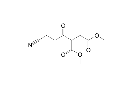 Dimethyl 2-(3-cyano-2-methylpropanoyl)succinate