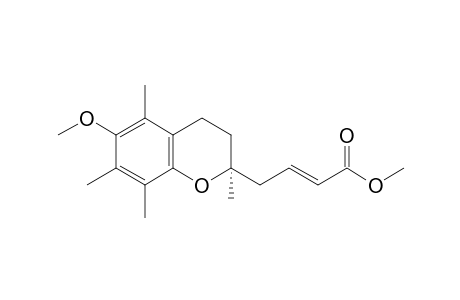 (E)-4-[(2S)-6-methoxy-2,5,7,8-tetramethyl-3,4-dihydro-2H-1-benzopyran-2-yl]-2-butenoic acid methyl ester