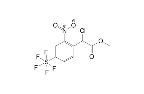 2-Chloro-2-[2-nitro-4-(pentafluoro-$l^{6}-sulfanyl)phenyl]acetic acid methyl ester