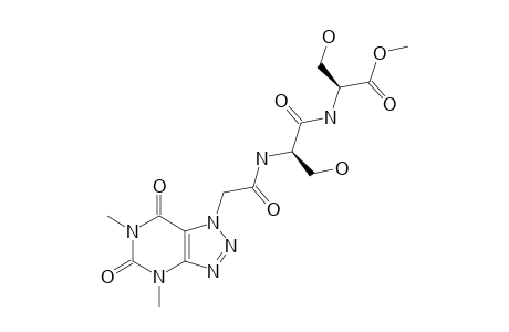 1-[4,6-DIMETHYL-1H-[1,2,3]-TRIAZOLO-[4,5-D]-PYRIMIDINE-5,7(4H,6H)-DIONE]-ACETYL-L-SERYL-L-SERINE-METHYLESTER