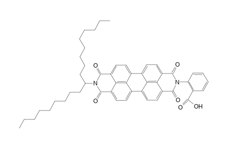 N-(1'-Nonyldecyl)-N'-[(hydroxycarbonyl)-1'',2''-phenylene]perylene-3,4 : 9,10-tetracarboxylic acid - 3,4 : 9,10-diimide