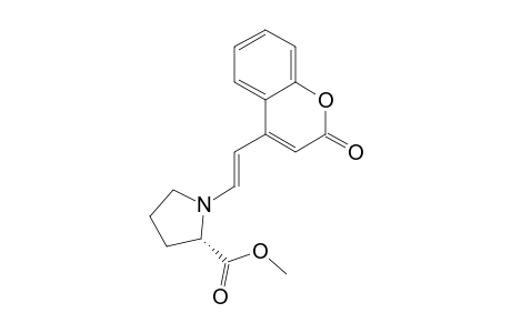 Methyl (E)-(2-(2-oxo-2H-chromen-4-yl)vinyl)-(S)-prolinate