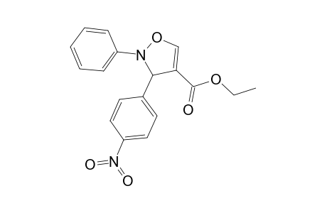 4-Isoxazolecarboxylic acid, 2,3-dihydro-3-(4-nitrophenyl)-2-phenyl-, ethyl ester