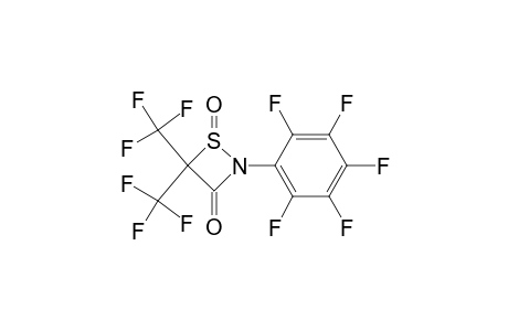 1,2-Thiazetidin-3-one, 2-(pentafluorophenyl)-4,4-bis(trifluoromethyl)-, 1-oxide