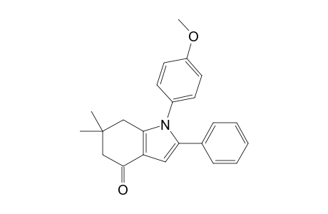 1-PARA-METHOXYPHENYL-2-PHENYL-6,6-DIMETHYL-4-OXO-4,5,6,7-TETRAHYDROINDOL
